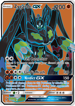 Zygarde-GX z edície Forbidden Light, karta č.123