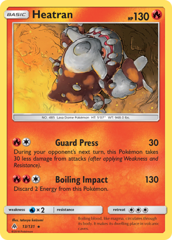 Heatran z edície Forbidden Light, karta č.13