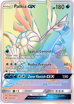 Palkia-GX z edície Forbidden Light, karta č.132