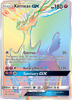 Xerneas-GX z edície Forbidden Light, karta č.139
