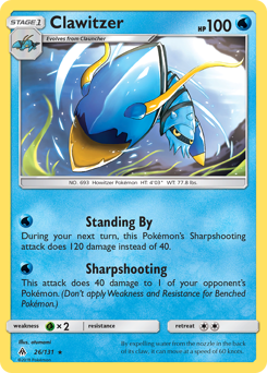 Clawitzer z edície Forbidden Light, karta č.26