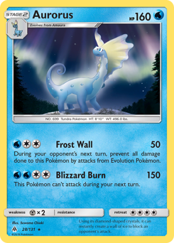 Aurorus z edície Forbidden Light, karta č.28