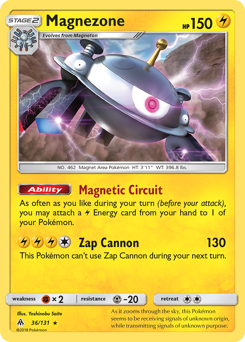 Magnezone z edície Forbidden Light, karta č.36