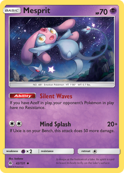 Mesprit z edície Forbidden Light, karta č.42