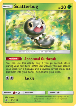 Scatterbug z edície Forbidden Light, karta č.5