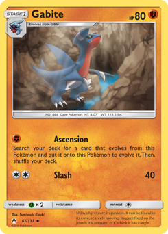 Gabite z edície Forbidden Light, karta č.61