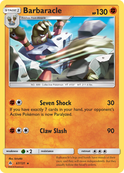 Barbaracle z edície Forbidden Light, karta č.67