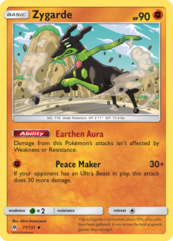 Zygarde z edície Forbidden Light, karta č.71