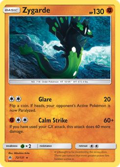 Zygarde z edície Forbidden Light, karta č.72