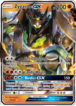 Zygarde-GX z edície Forbidden Light, karta č.73