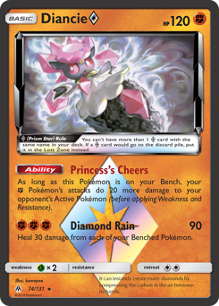 Diancie ◇ z edície Forbidden Light, karta č.74