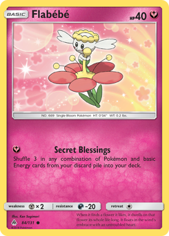 Flabébé z edície Forbidden Light, karta č.84