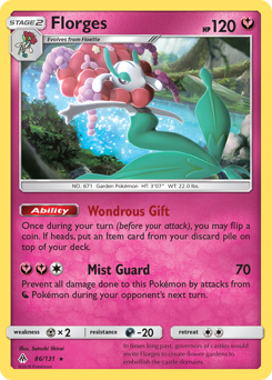 Florges z edície Forbidden Light, karta č.86