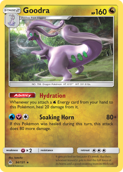 Goodra z edície Forbidden Light, karta č.94
