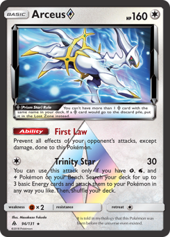 Arceus ◇ z edície Forbidden Light, karta č.96