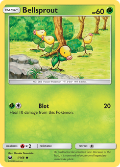 Bellsprout z edície Celestial Storm, karta č.1