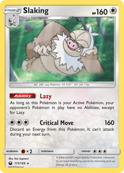 Slaking z edície Celestial Storm, karta č.115