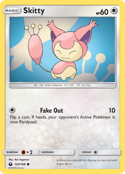 Skitty z edície Celestial Storm, karta č.120