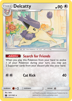 Delcatty z edície Celestial Storm, karta č.121