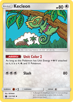 Kecleon z edície Celestial Storm, karta č.122