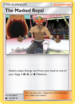 The Masked Royal z edície Celestial Storm, karta č.139