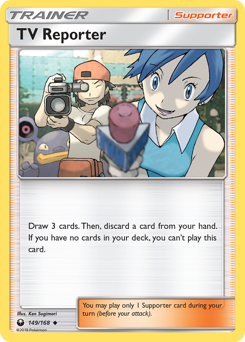 TV Reporter z edície Celestial Storm, karta č.149