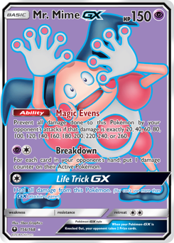 Mr. Mime-GX z edície Celestial Storm, karta č.156