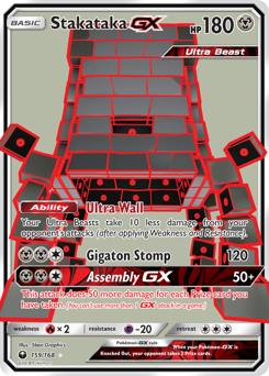 Stakataka-GX z edície Celestial Storm, karta č.159