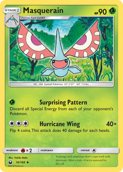 Masquerain z edície Celestial Storm, karta č.16