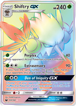 Shiftry-GX z edície Celestial Storm, karta č.169