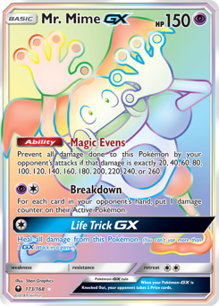 Mr. Mime-GX z edície Celestial Storm, karta č.173