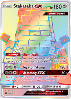 Stakataka-GX z edície Celestial Storm, karta č.176