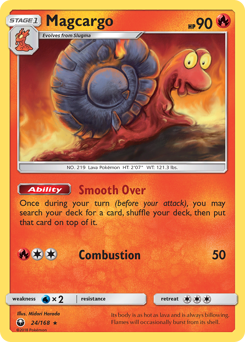 Magcargo z edície Celestial Storm, karta č.24
