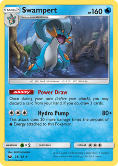Swampert z edície Celestial Storm, karta č.35