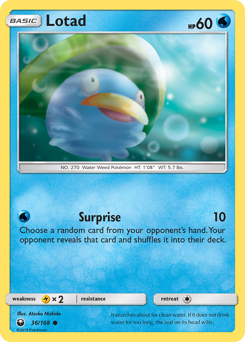 Lotad z edície Celestial Storm, karta č.36