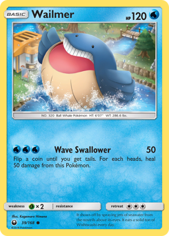 Wailmer z edície Celestial Storm, karta č.39