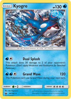 Kyogre z edície Celestial Storm, karta č.46