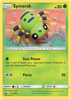 Spinarak z edície Celestial Storm, karta č.5