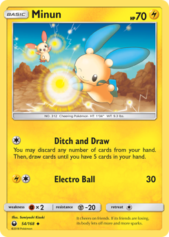 Minun z edície Celestial Storm, karta č.54