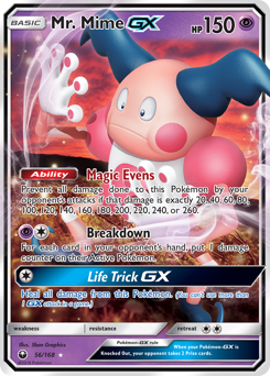 Mr. Mime-GX z edície Celestial Storm, karta č.56
