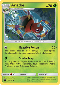 Ariados z edície Celestial Storm, karta č.6