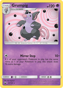 Grumpig z edície Celestial Storm, karta č.60