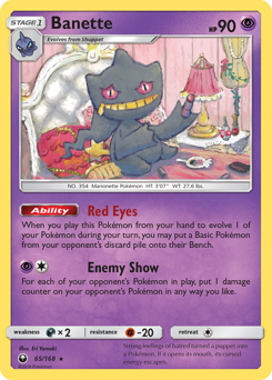 Banette z edície Celestial Storm, karta č.65