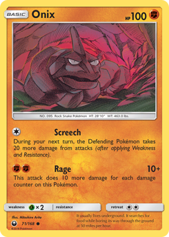 Onix z edície Celestial Storm, karta č.71