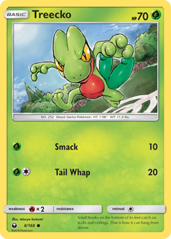 Treecko z edície Celestial Storm, karta č.8