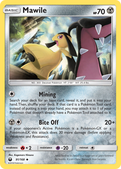 Mawile z edície Celestial Storm, karta č.91