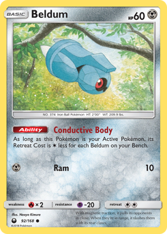 Beldum z edície Celestial Storm, karta č.92
