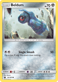 Beldum z edície Celestial Storm, karta č.93