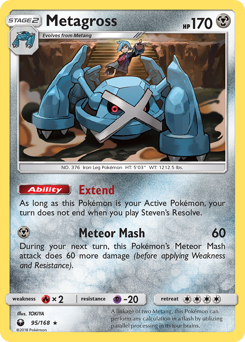 Metagross z edície Celestial Storm, karta č.95