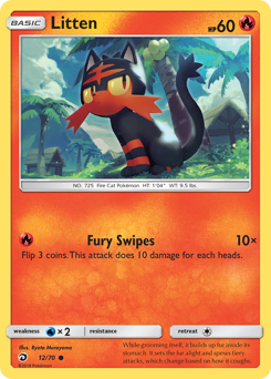 Litten z edície Dragon Majesty, karta č.12